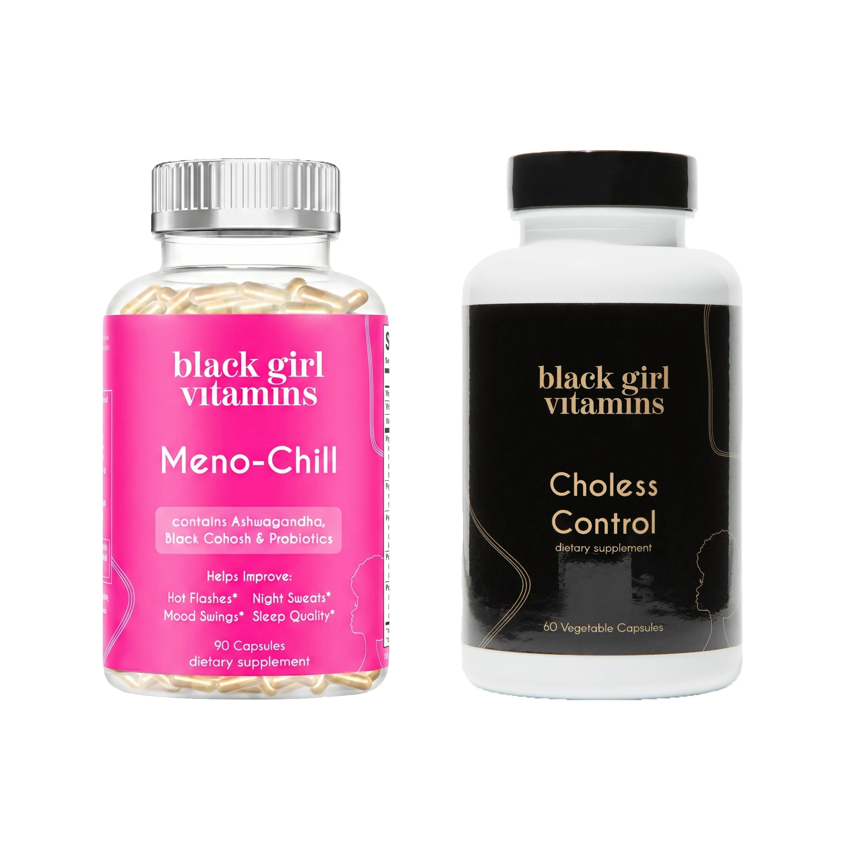 Black Girl Vitamins Meno-Chill & Choless-Control Bundle Black Girl Vitamins Meno-Chill & Choless-Control Bundle