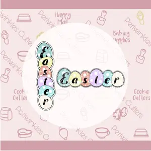 Easter Eggs Stick Cookie Cutter