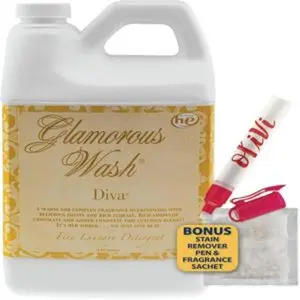 Tyler diva glamorous wash laundry detergent 12 gallon with olivi stain remover pen fresh scented sachet laundry detergent for washing clothes linen lingerie expensive fabric sheets