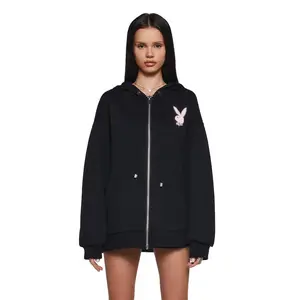 Flirt More Zip-Up Hoodie