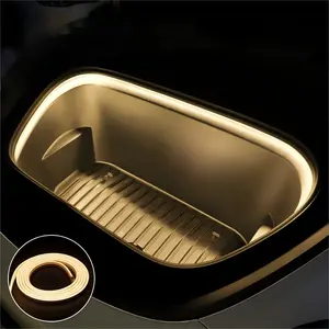 For Tesla Model 3 Y Frunk Ambient Lighting 2021 2023 Premium LED Accent Strip Flexible Silicone Car Decor Easy Install Plug N Play Accessory, Car Interior Light, Led Car Lights