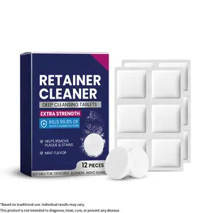 Hygiene Cleansing Sheets for Dental Appliances Reduce Germs Freshen Breath Lemon Oral teeth whitening strips whitening strips solid toothpaste
