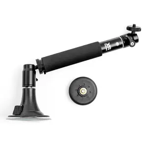 Fix/Tilt & Shoot Camera Mount System Combo, Magnet and Suction Mounts, Detachable Angle Adjuster, Telescopic Pole, Fits All GoPros & Digital Cameras