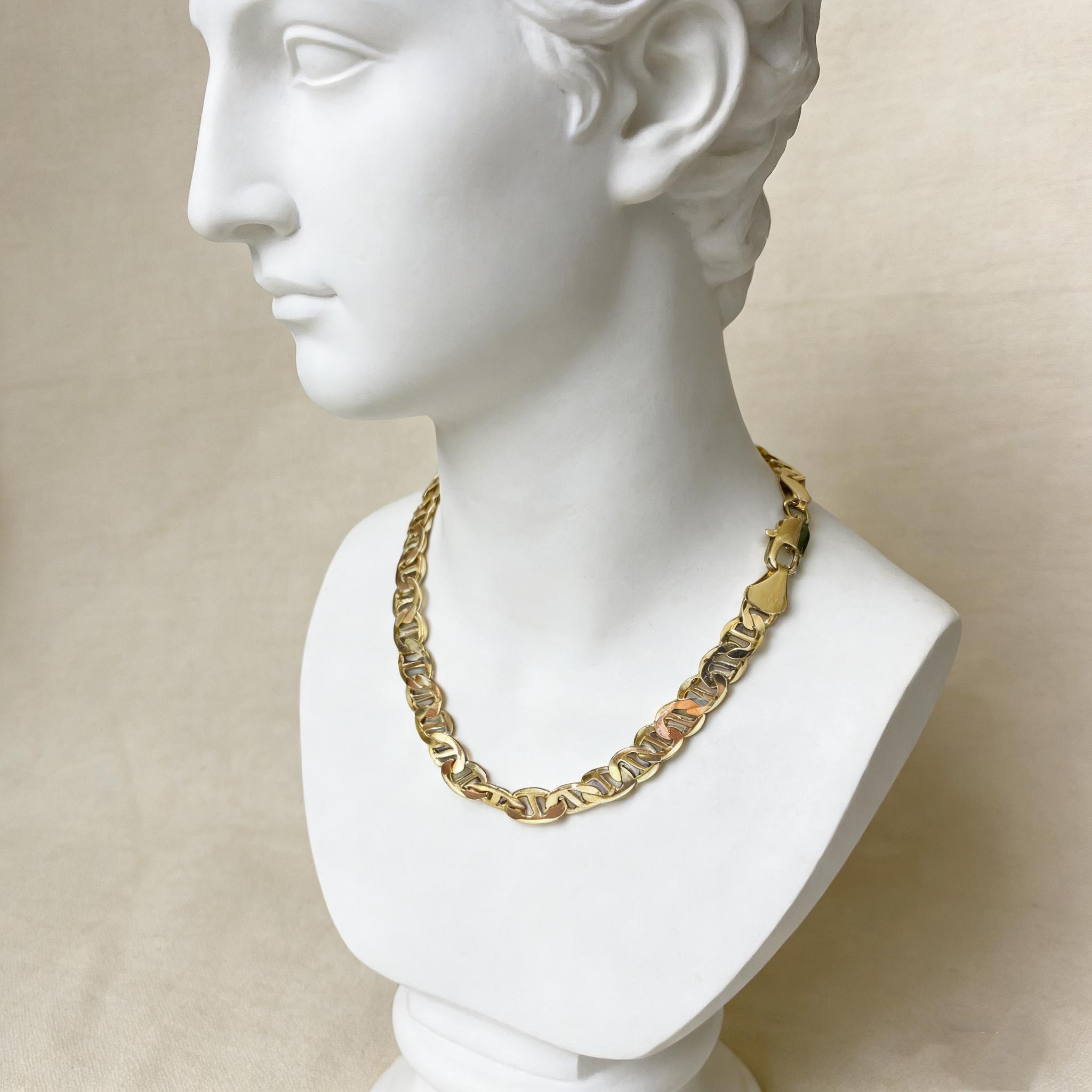 14K Real Gold-Plated Stainless Steel Necklace Width 6MM/8MM Ltalian Style Waterproof Rustproof Fade-resistant Hypoallergenic Length 20in/24in For both men and women The Perfect Gift 14K Real Gold-Plated Stainless Steel Necklace Width 6MM/8MM Ltalian Style Waterproof Rustproof Fade-resistant Hypoallergenic Length 20in/24in For both men and women The Perfect Gift