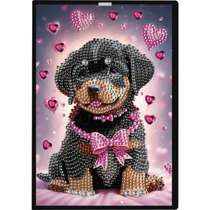 2D Flat50-Page A5 Size 5D DIY Diamond Art Painting Notebook Kit Rhinestone Art Painting Notebook Kit Diamond Painting Notebook Set for Adults BeginnDiamond Painting Kit Requires No Prior Painting Experience Create a Sparkling and Exquisite Handmade Craft.