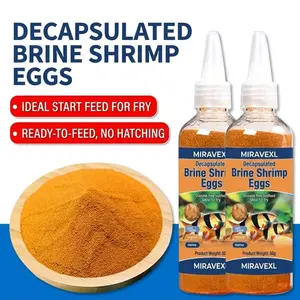 Instant Baby Brine Shrimp Fish Food - No Hatch High Protein Fry Food for Betta Guppy Discus Tropical Fish Saltwater & Freshwater Aquarium（50g）