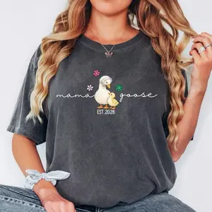 Mama Goose Shirt, New Mom Shirt 2026, Motherhood Shirt, Pregnancy Announcement Shirt, Mom To Be Shirt, Baby Shower Gift FB7