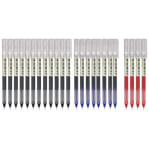 Rollerball Pens Fine Point Black Gel Ink Pens 0.5mm for Note Taking Black Ink Rolling Ball pens Fine Tip Quick-Drying for Back to School Sketch Art Journaling Stationery Office Supplies