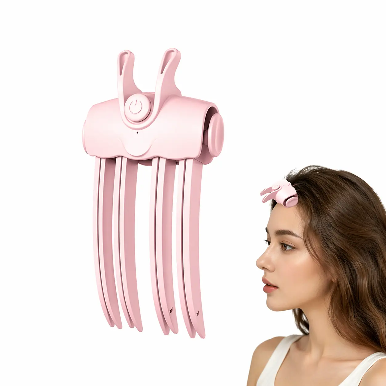 Cordless USB Rechargeable Heating Clip for Haircare, High Lift Root Styling Tool, Portable Instant Volume Hair Clip