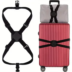 Suitcase straps, 8-character strap design, travel case fastening straps, bag elastic straps, elastic packing straps, suitcase straps