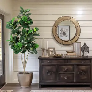 4FT/5FT/6FT Artificial Tree,Faux Fiddle Leaf Fig Tree,1Pack