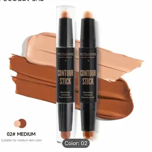 Double Head Highlight Pen Face Make Up Liquid Waterproof Contouring Foundation Contour Makeup Concealer Stick Pencil Cosmetics Bronzer Compact Flawless Radiant