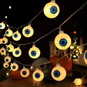 Eye Ball Design LED String Light, Battery Powered LED String Light, Decorative Hanging Light for Home Party & Festival, Ornaments