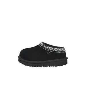 UGG Tasman 2 Slipper Toddlers 'Black' Cozy Sheepskin Durable Everyday Wear Infant Slip-On Shoe