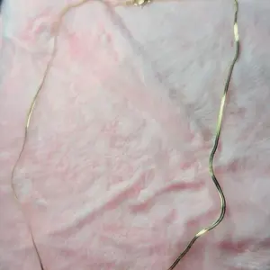 Cadena cola de ratón oro laminado