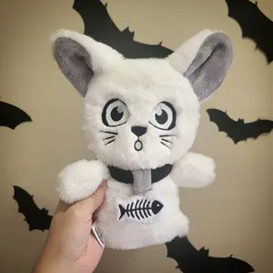 Smokey the Cat Ghost Plush | Halloween Pillow | Spooky Ghost
