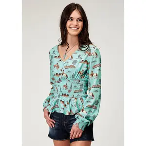 Women's Roper "Desert Toile" Western Blouse