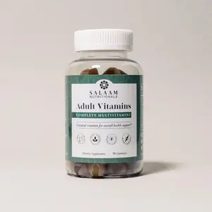 Salaam Nutritionals Halal Adult Multivitamin Gummies 90 Count Complete Nutrition Essential Vitamins Energy & Wellness Support