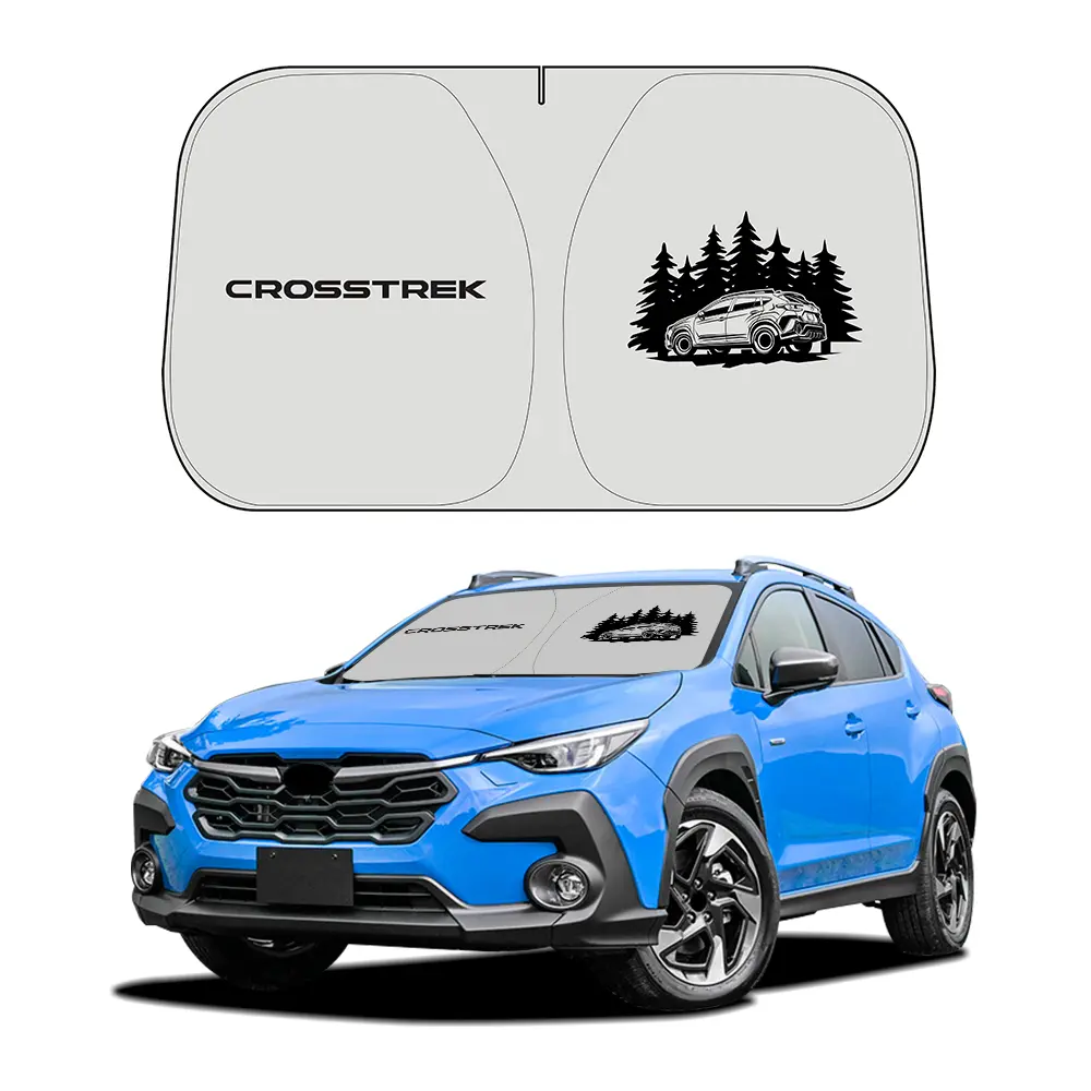 FIT FOR Subaru Ascent Impreza WRX Forester Solterra Crosstrek XV Windshield Sunshade, Blocks UV Rays Foldable Front Window Sun Visor Protector homeessentials