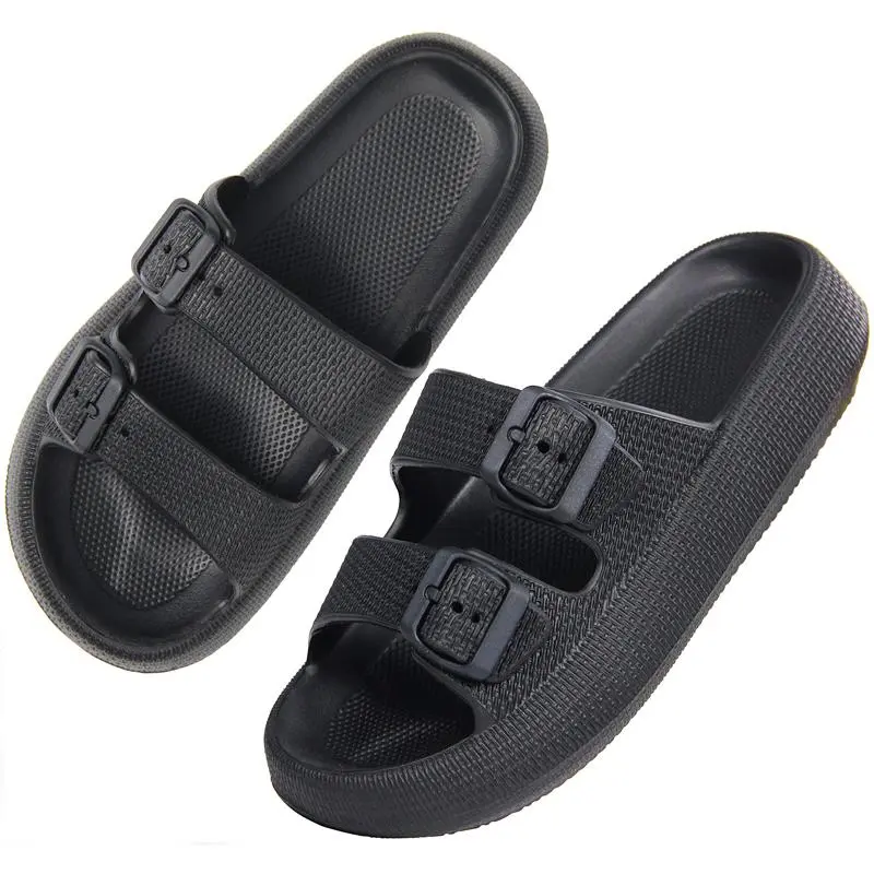 Unisex Versatile Casual Sandals, Indoor & Outdoor Wear, Adjustable Design, Lightweight Soft Flat Sole with One-piece Strap,water shoes