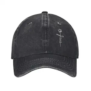 Cross print baseball cap for men and women, versatile for casual wear, sun protection and sun protection, duck tongue cap