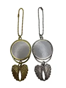 Memorial Double Sided Angel Wings Keychain/Car Charm
