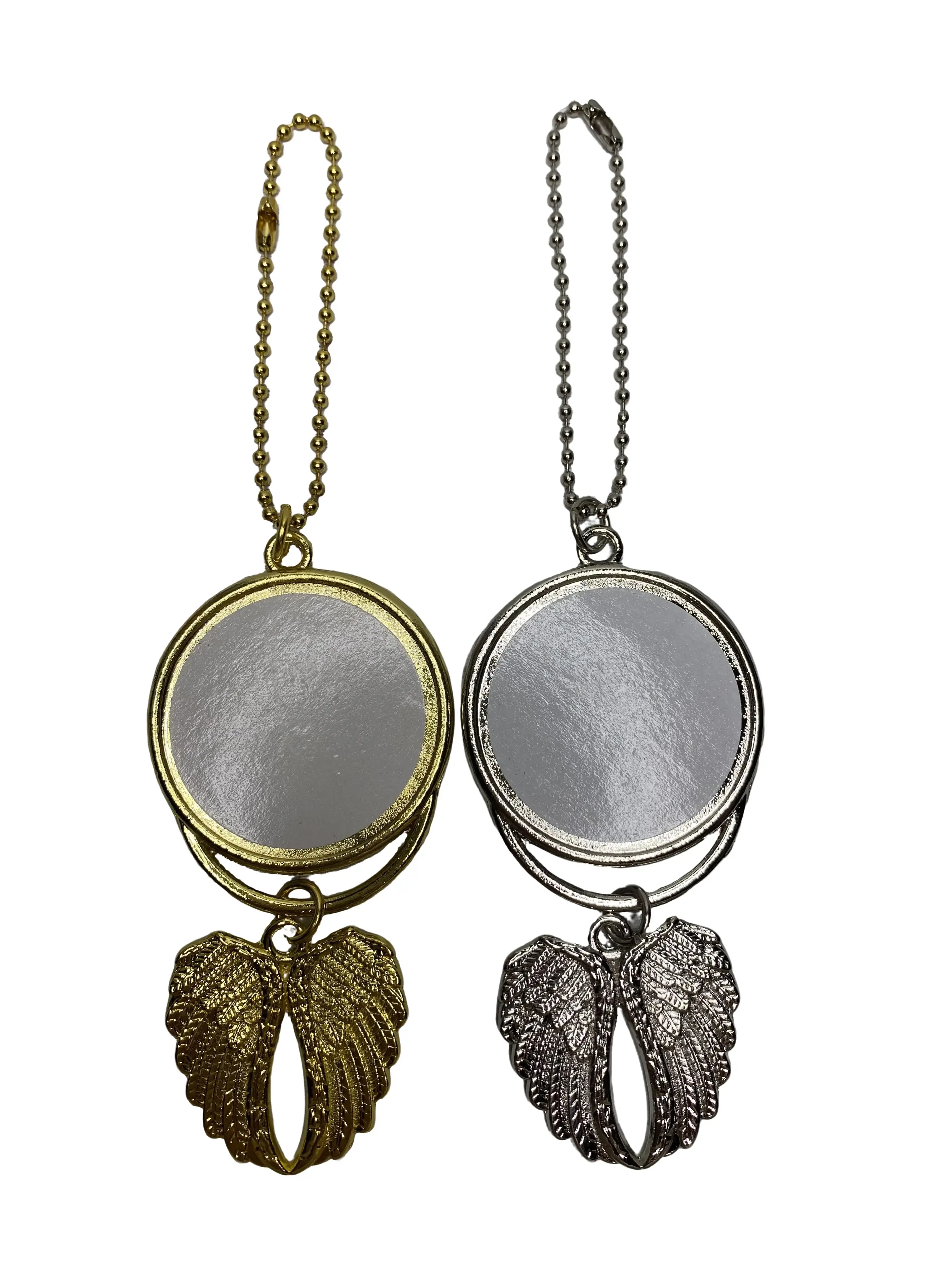 Memorial Double Sided Angel Wings Keychain/Car Charm