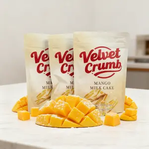 3pcs Mango Milk Nougat Candy, Soft Chewy Milk Candy with Fruity Flavor, Classic Asian Sweet Snack, Rich & Creamy Treat (100g * 3 Packs)