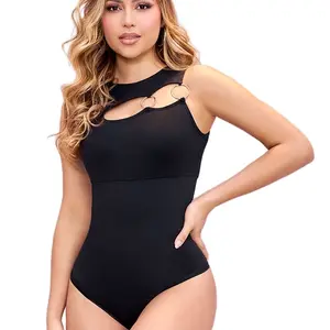Colombian bodysuit Shaper Size S/M abdomen control crew neck minimalist bodysuits Premier Blind comfort womenswear