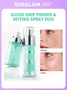 SHEGLAM Good Grip Hydrating Primer Set Lightweight Moisturizing Makeup Base Smooth Pore Minimizing Long Lasting Dewy Finish Face
