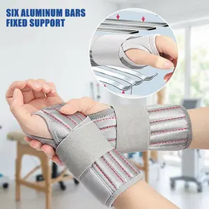 Wrist Support Brace Adjustable Carpal Tunnel Relief Night Sleep Splint Compression Sleeve for Men Women Sports Wristbands