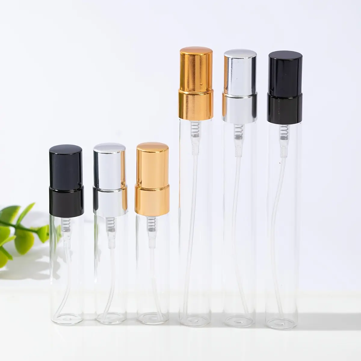 50-Piece Set Mini Portable Perfume Bottles, 5ML & 10ML Refillable Containers, Refillable Design, Ideal for Travel & Daily Use, Multi-Pack Fragrance Storage Solution