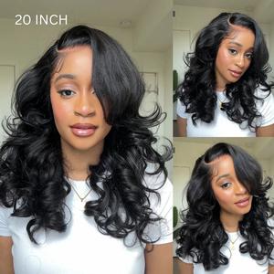 【Pre Everything Peacock Curls 】18“ Limited Stock:Trendy Butterfly Cut Face- Framing Peacock Curls Pull Go 13x6 Full Glueless Lace Front Wig Pre-Styled Heavy Layers Cut Body Wave Natural hairline Human Hair 250% Density Wave Wig,summerhairstyles