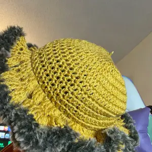 Handcrafted Crochet Hat with Fur Trim for Cozy Comfort Winter