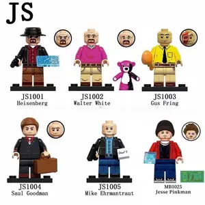 Breaking Bad Full Character Minifigures Set, 8PCS Heisenberg & Crew Collectible Building Blocks, Custom Bricks for Fans, Unique Gift for Collectors, Home Display Decor Toy for Adults & Kids