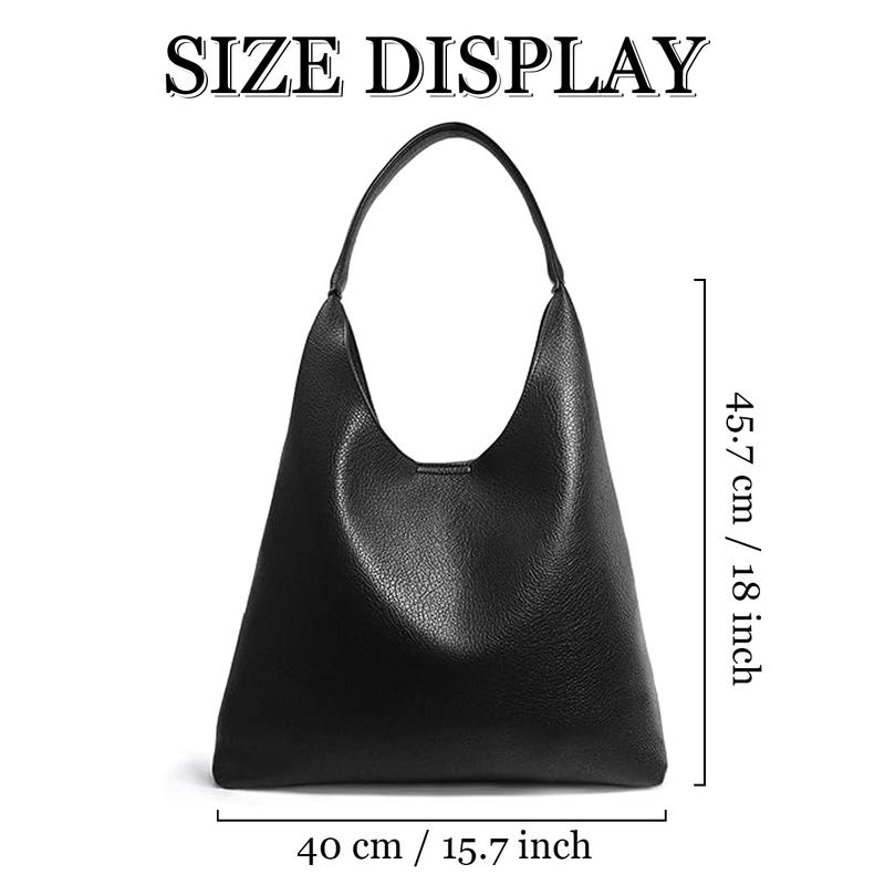 Hobo Bags for Women Soft Vegan Leather Shoulder Handbag Slouchy Tote Purses Large Capacity Material Stylish bag with pouch Hobo Bags for Women Soft Vegan Leather Shoulder Handbag Slouchy Tote Purses Large Capacity Material Stylish bag with pouch