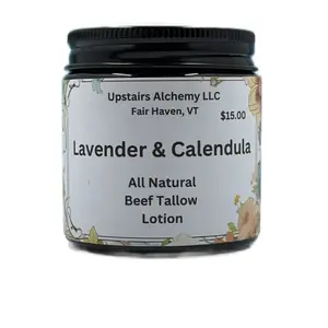 Lavender and Calendula Beef Tallow Face and Body Lotion