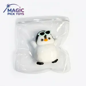 Final Sale | Chonky Belly Penguin Squishy - Food-Grade Silicone Slow-Rising Rebound Squishy Fidget Toys for Stress Relief - Soft Squeeze Toys with Thick Creamy Slime Texture, Handmade Non-Toxic Sensory Toys