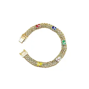 2026 New Bohemian Colorful Lucky Elephant Bracelet, Niche High-End Personality Versatile Fashion Jewelry