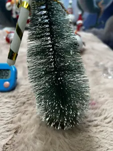 Vintage Flocked Bottle Brush Christmas