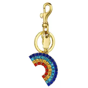 Handbag Charm, Wallet Pendant, Jeans Chain Keychain, Rainbow Metal Keyring, Christmas Gift for Women, Bag Accessory