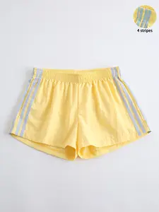 Summer Energy Side Stripe Quick-Dry Casual Shorts for Women, Dopamine Series Essential, Daily Slimming Versatile Shorts
