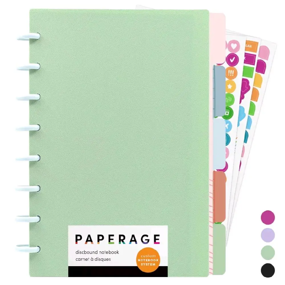 PAPERAGE Large Customizable Discbound Notebook