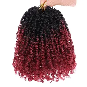 4 Pack - Fashion, Chemical Fiber Wig, Crochet Hair African Small Rolls Irregular Rolls
