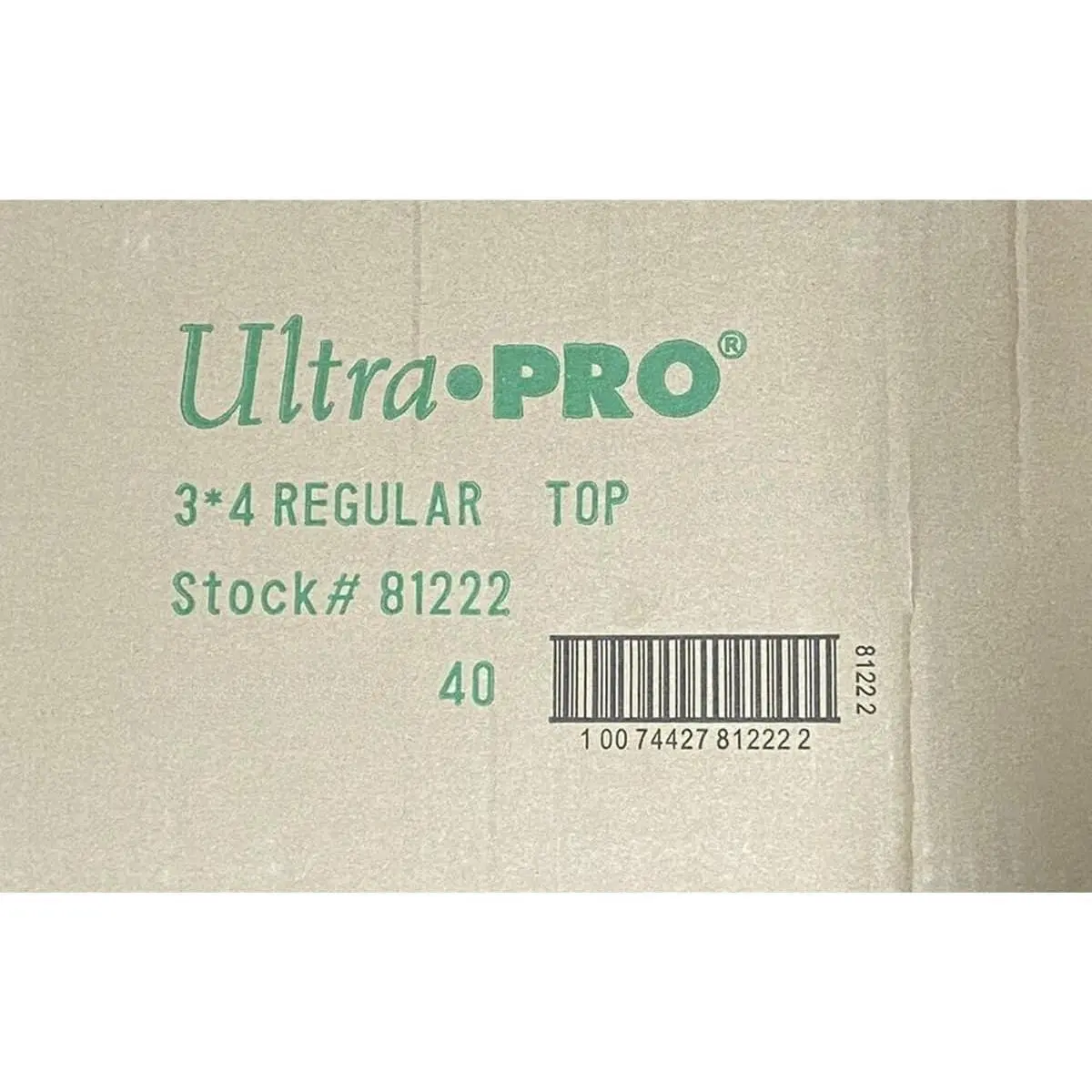 Ultra Pro Regular Series 3"x4" Toploaders Case of 1000 (40 Sealed 25ct Packs)