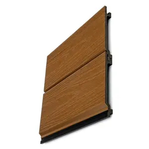 Enhanced Grain Wood-Like Composite Siding – Peruvian Teak, Exterior Wall Paneling, Waterproof, Weatherproof & Fire-Resistant, Decorative Wood Grain Wall Cladding, Modern Home & Hotel Decor, Ideal for Living Rooms, Bedrooms, Offices, Game Rooms