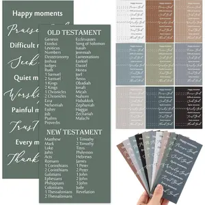 100 count Christian Gifts for Fathers Day Bulk Books of The  Bookmarks 2.36 x 6 Inch Religious Christian Bookmarks Bulk Church Gifts for Prayers Church Men Women Mom Dad()