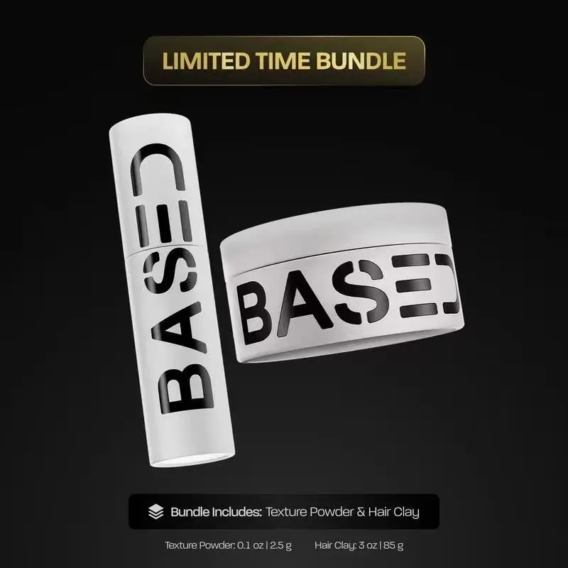 BASED Matte Texture Duo | Texture Powder + Texture Clay | Matte Finish & Strong Hold | Science-Backed, High Performance