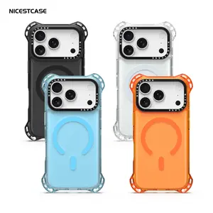 NICESTCASE MagSafe Shockproof Phone Case · 7.5 m Drop Protection · Non-Yellowing TPU+PC Durable Magnetic Transparent Case, Compatible with iPhone 17/16 Series Phone Cases Mobile Phone Protective Cover