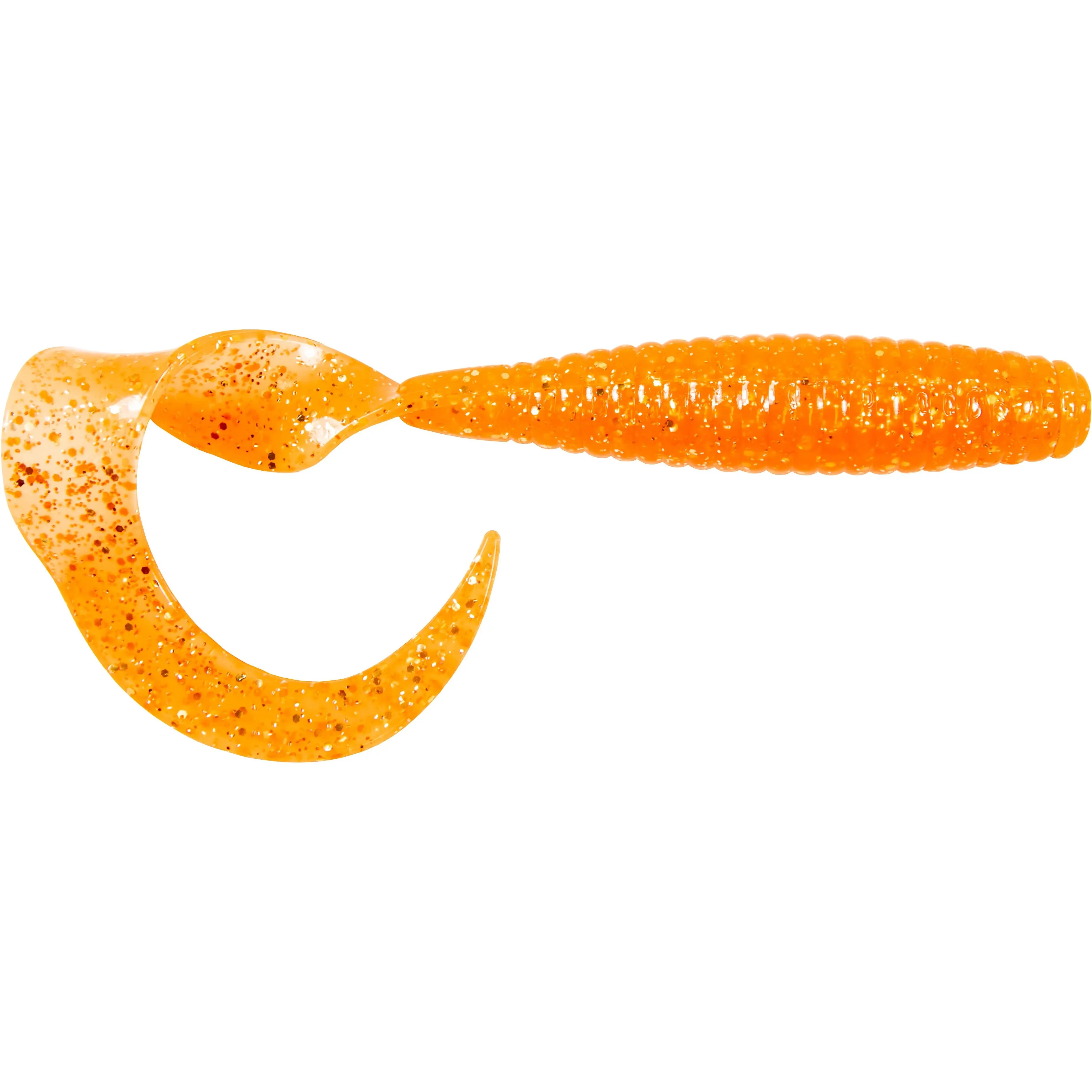 Z-Man DoormatadorZ Soft Fishing Lure - 5 in Scented Curly Tail Grubs, 4-Pack Bright Exotic Fish Attractants, Flounder Fishing Accessories, Fishing Equipment, Angling Supplies